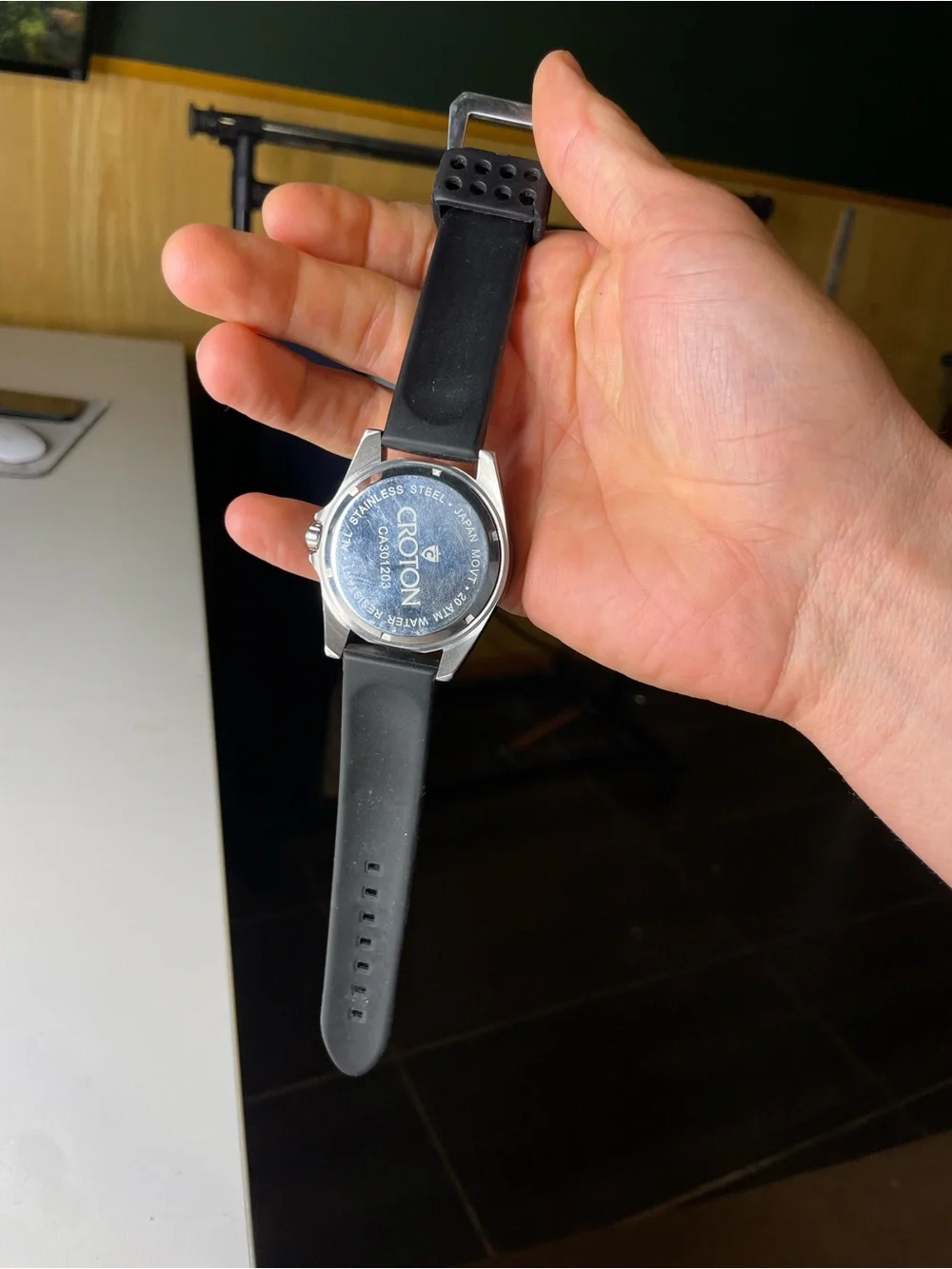 Croton Sea Diver Watch 20 ATM Stainless Steel CA301203